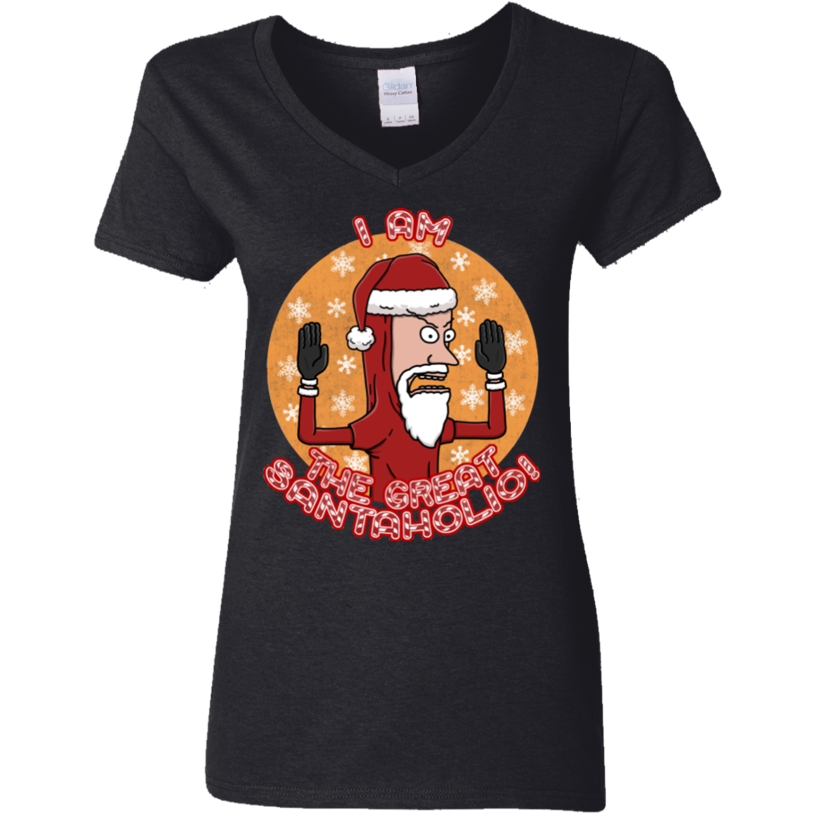 The Great Santaholio Women's V-Neck T-Shirt