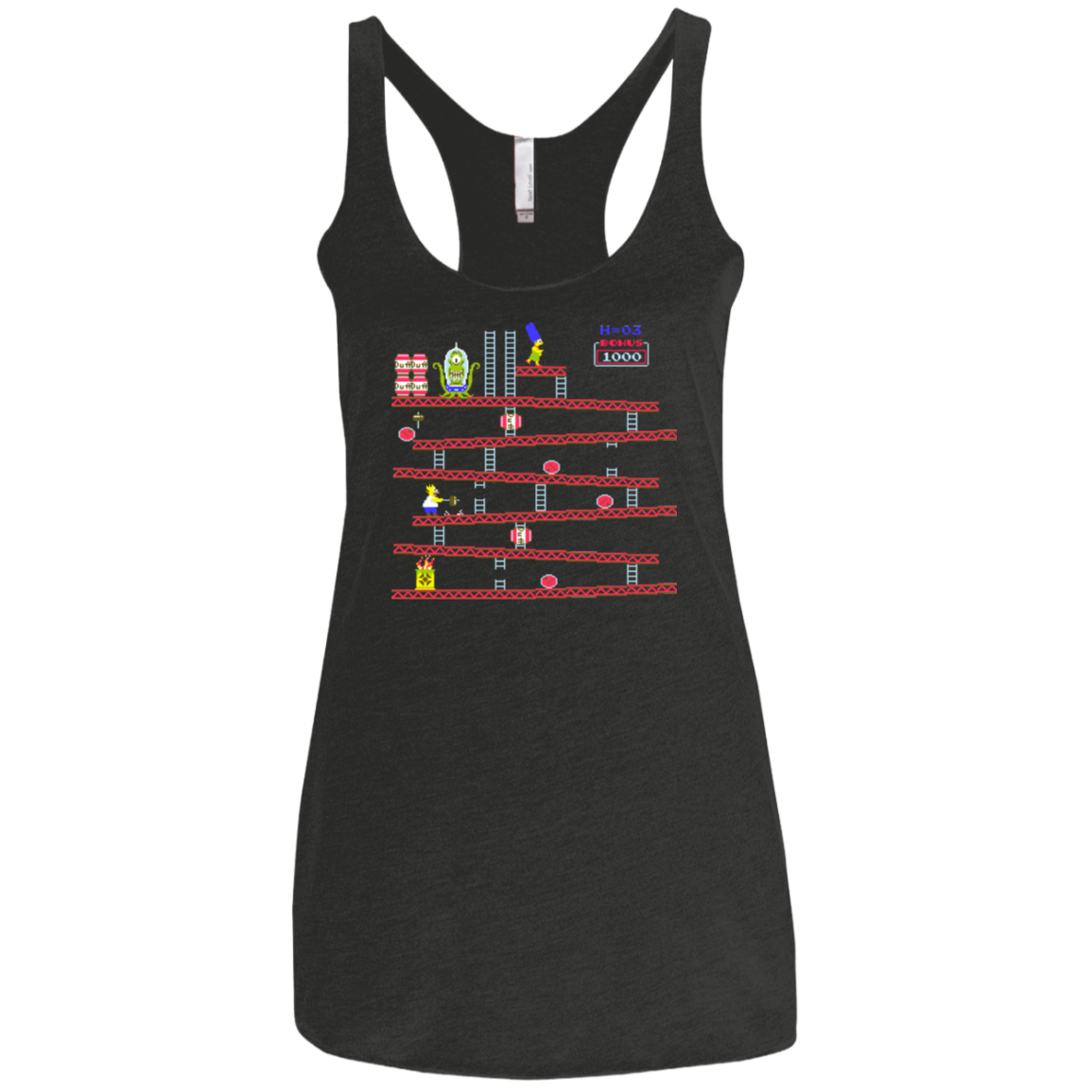 King Kang Women's Triblend Racerback Tank