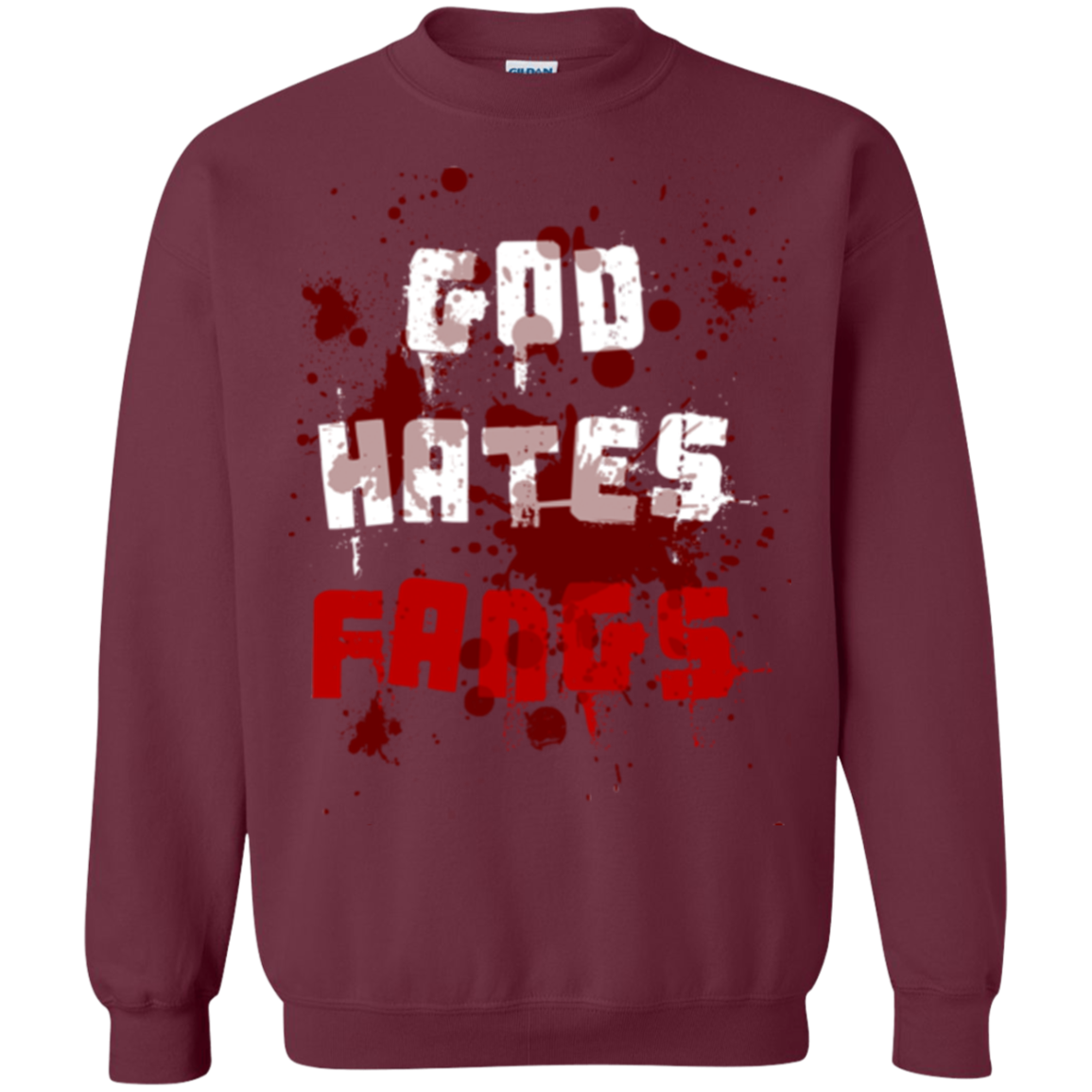 God hates fangs Crewneck Sweatshirt