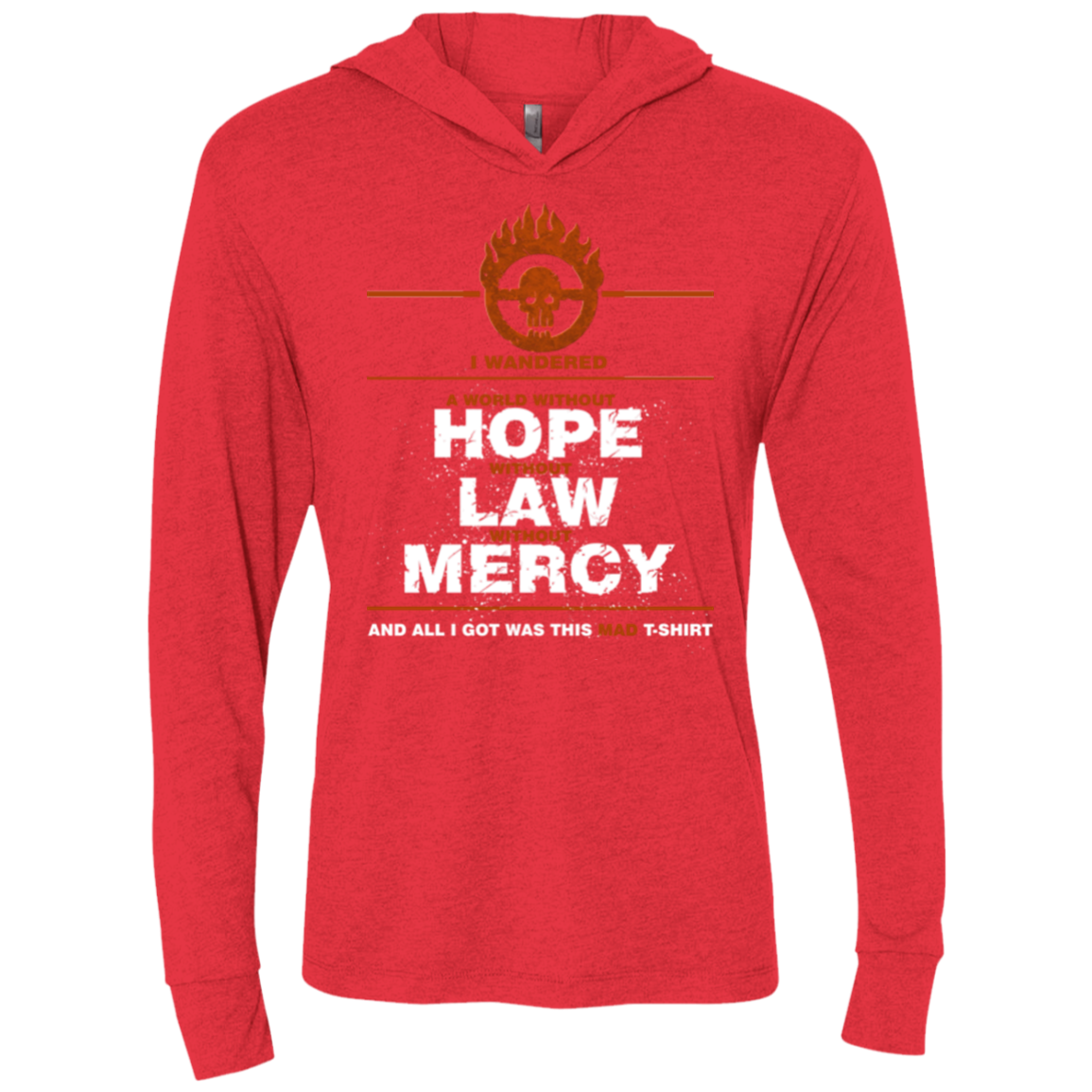 MAD Tee Triblend Long Sleeve Hoodie Tee