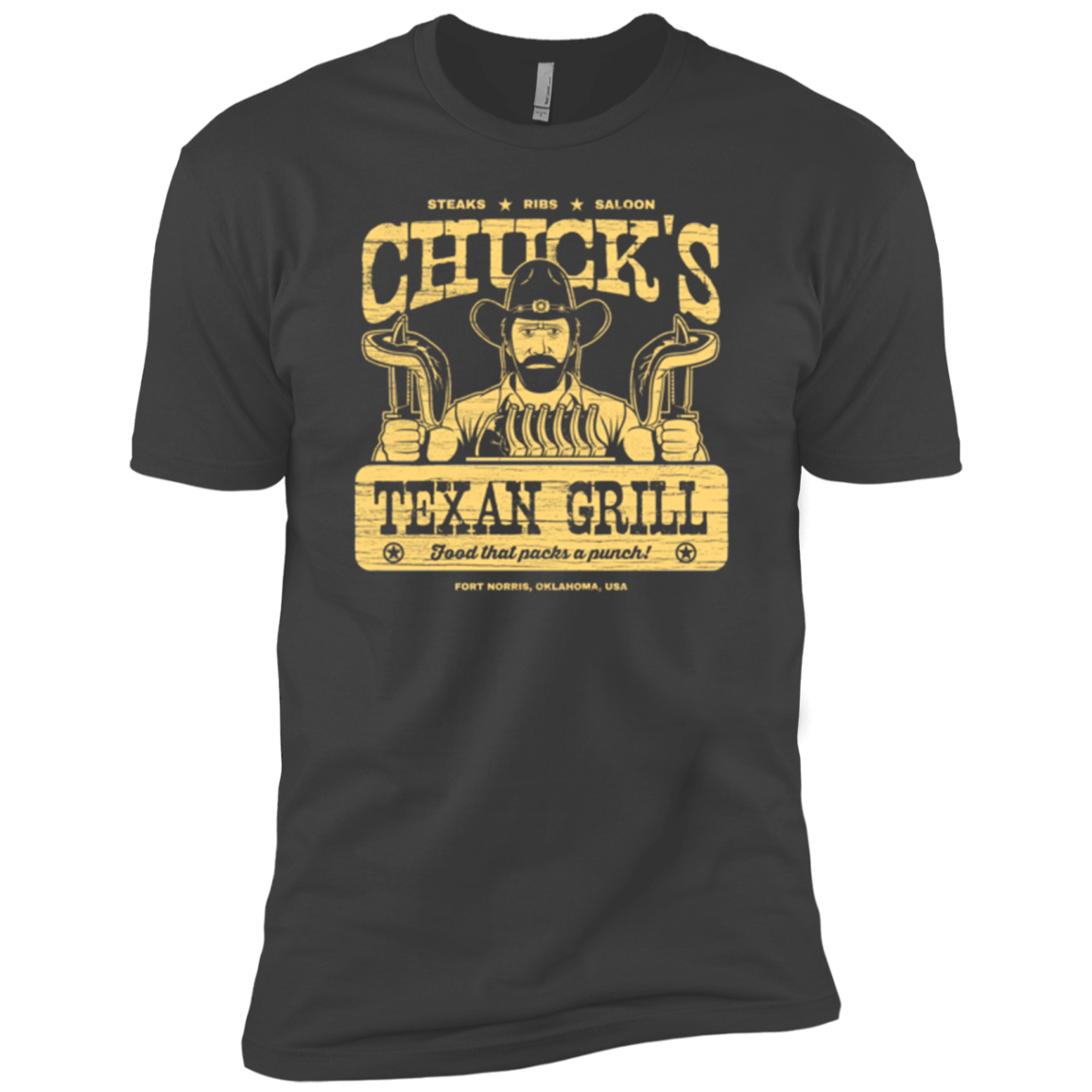Chucks Texan Grill Men's Premium T-Shirt