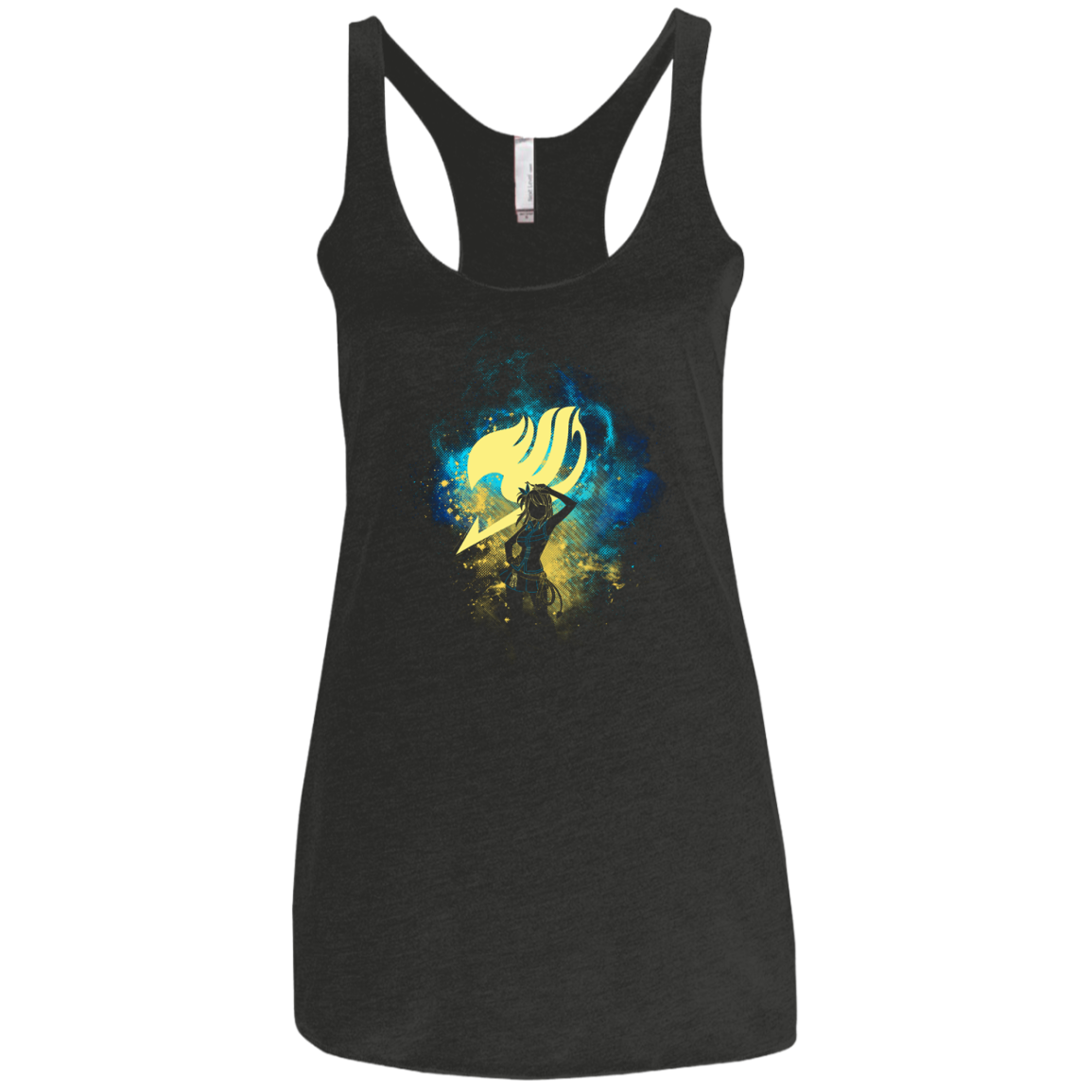 LUCY ART Women's Triblend Racerback Tank