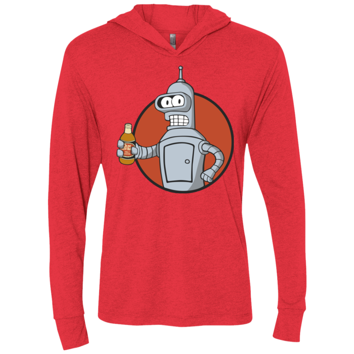 Vault bot Triblend Long Sleeve Hoodie Tee