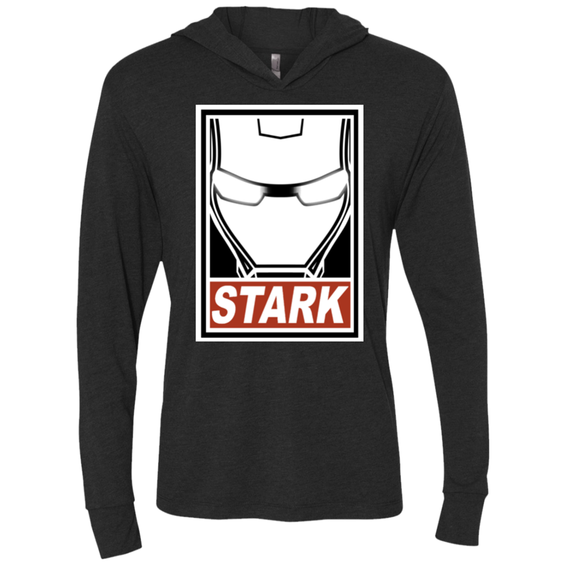 Obey Stark Triblend Long Sleeve Hoodie Tee