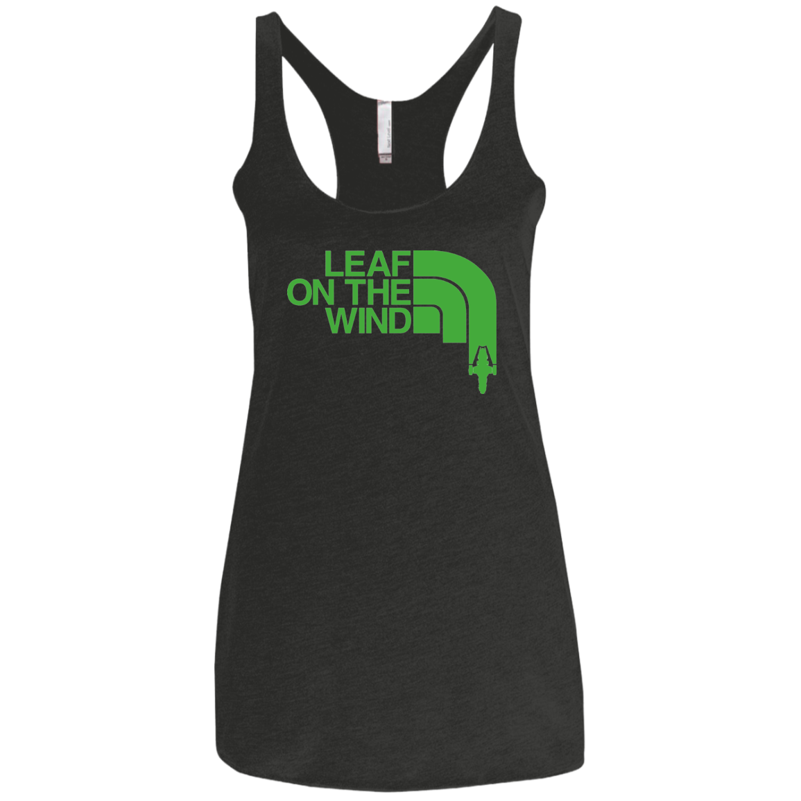 Leaf on the Wind Women's Triblend Racerback Tank