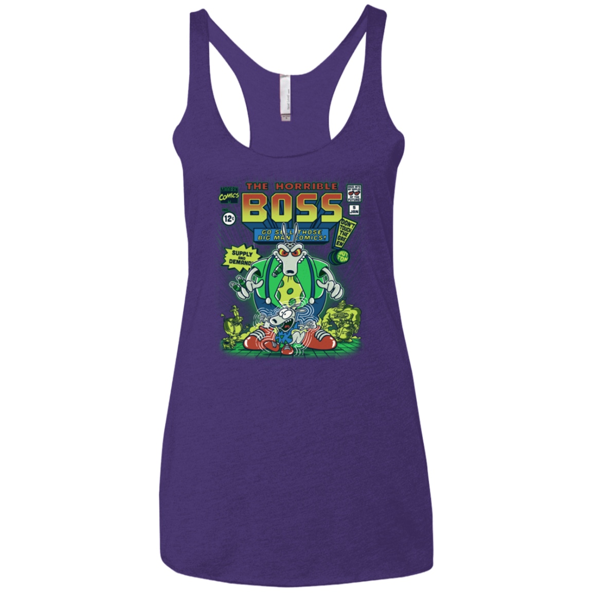 The Horrible Boss Women's Triblend Racerback Tank