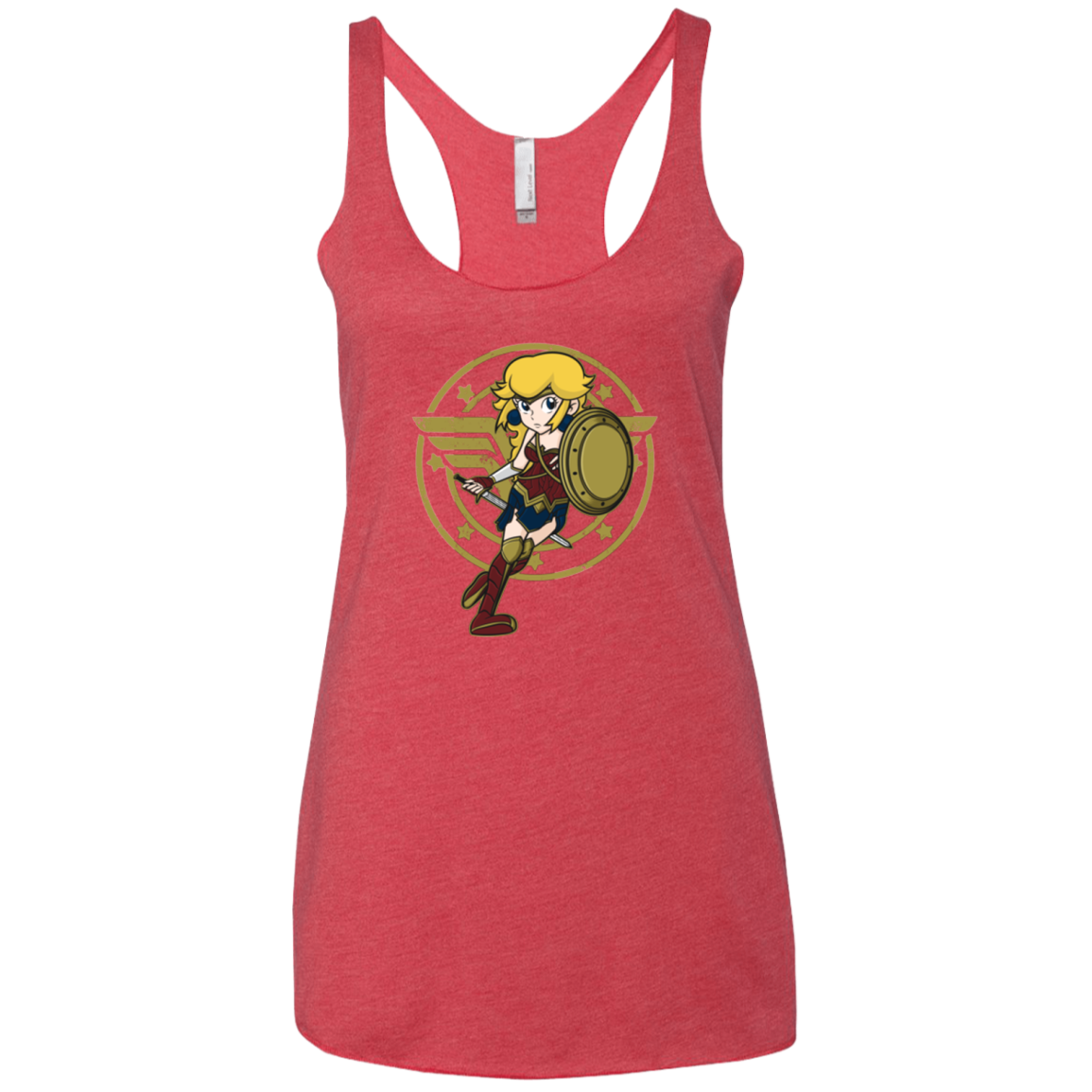 Wonder Peach Women's Triblend Racerback Tank