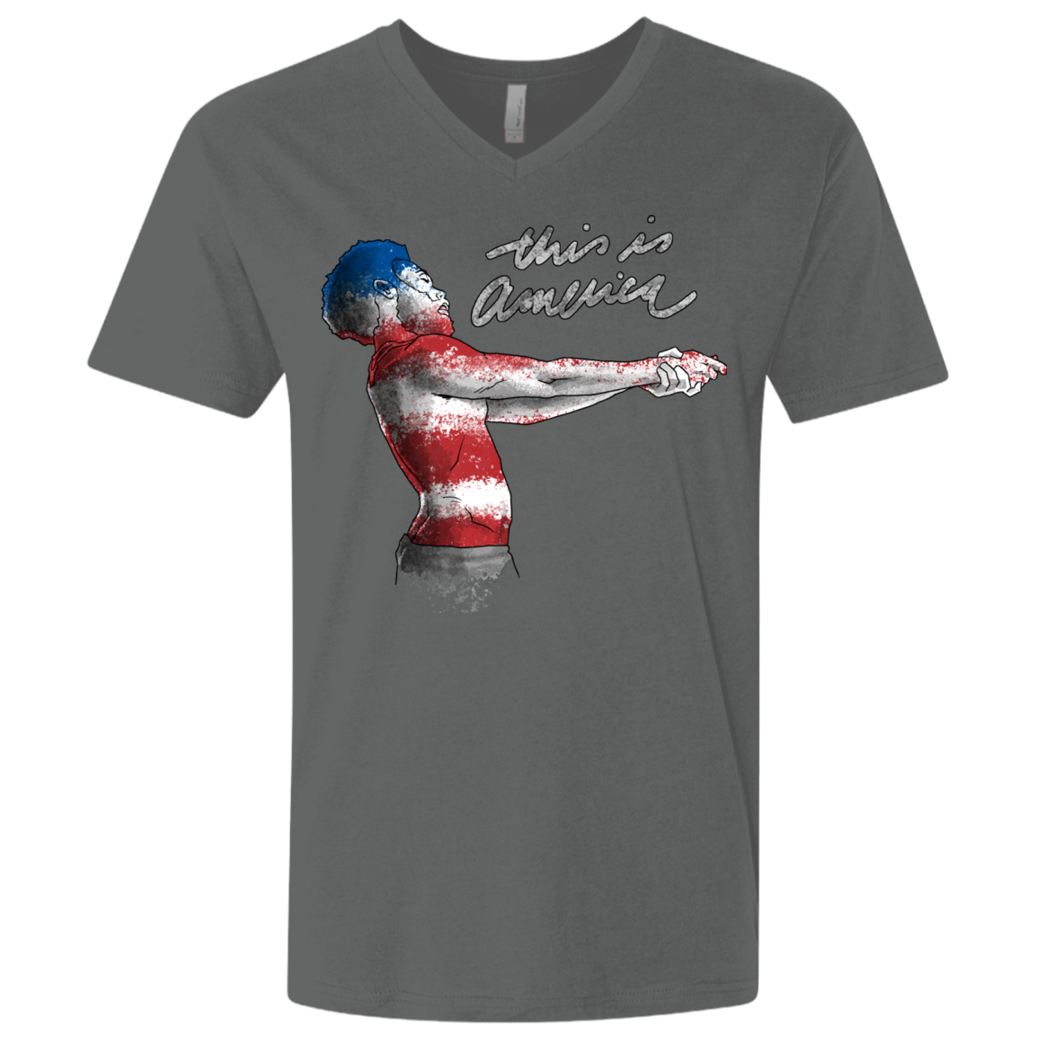 America Men's Premium V-Neck