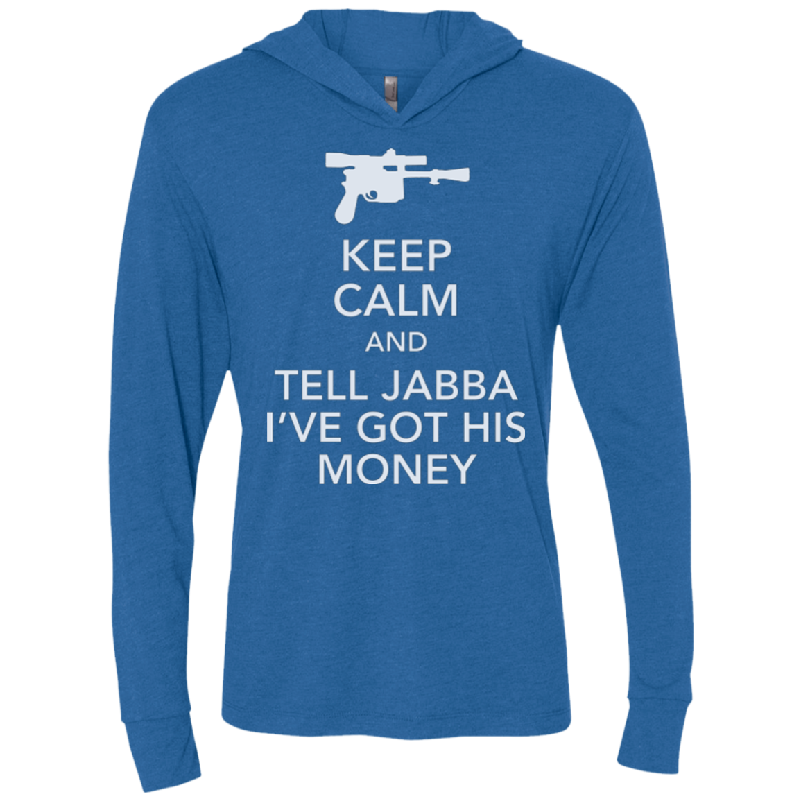 Tell Jabba (2) Triblend Long Sleeve Hoodie Tee