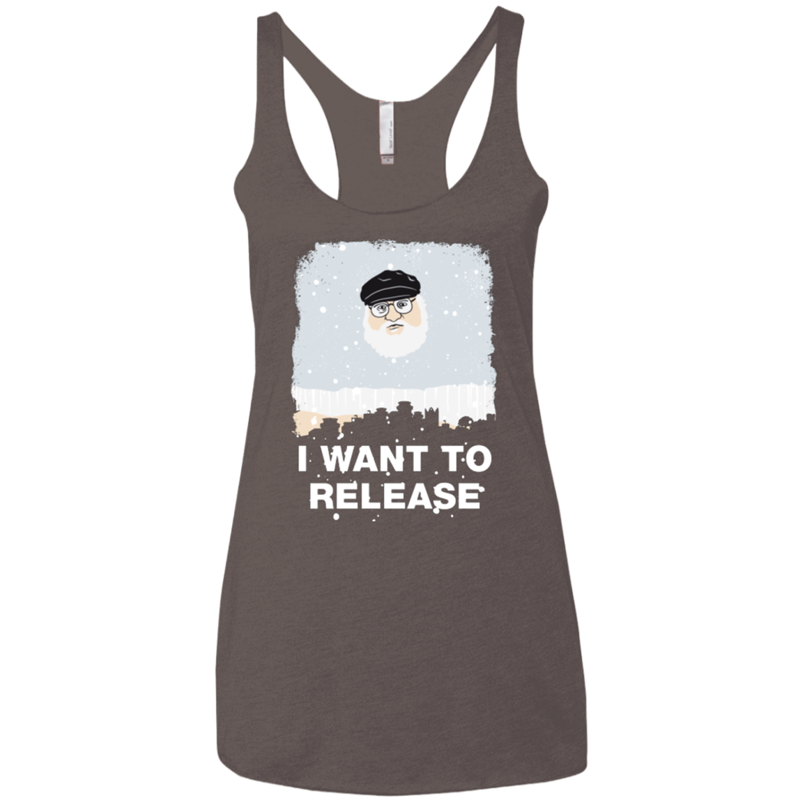 I Want to Release Women's Triblend Racerback Tank