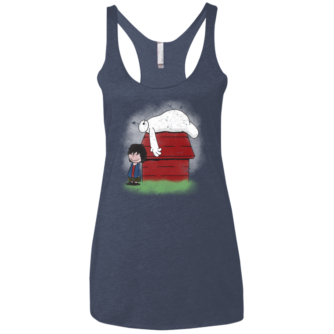 Big Peanut 6 Women's Triblend Racerback Tank