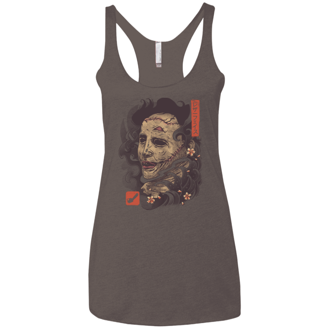 Oni Leather Mask Women's Triblend Racerback Tank