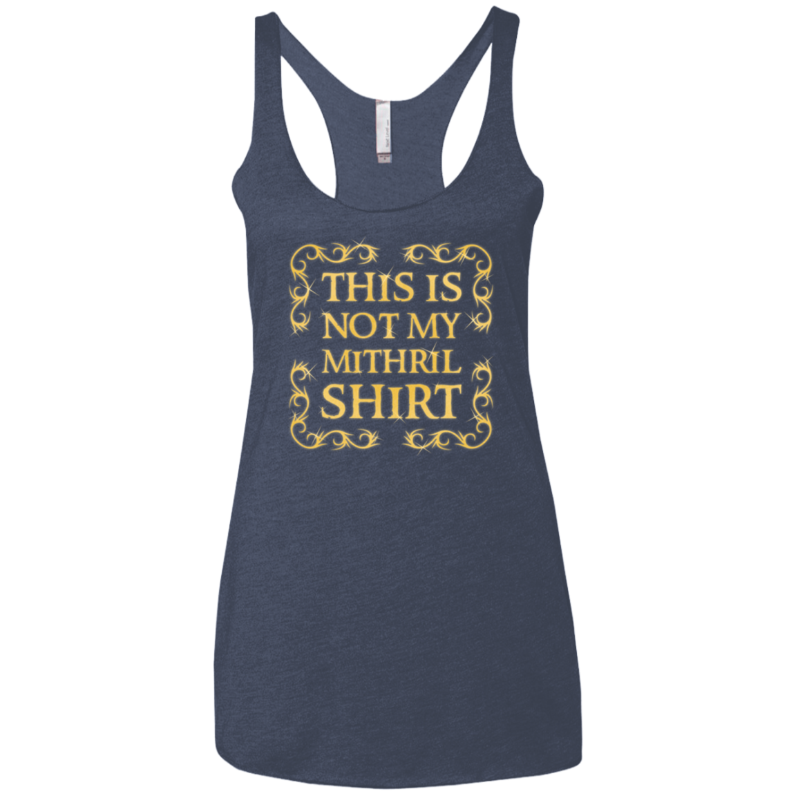 Not my shirt Women's Triblend Racerback Tank