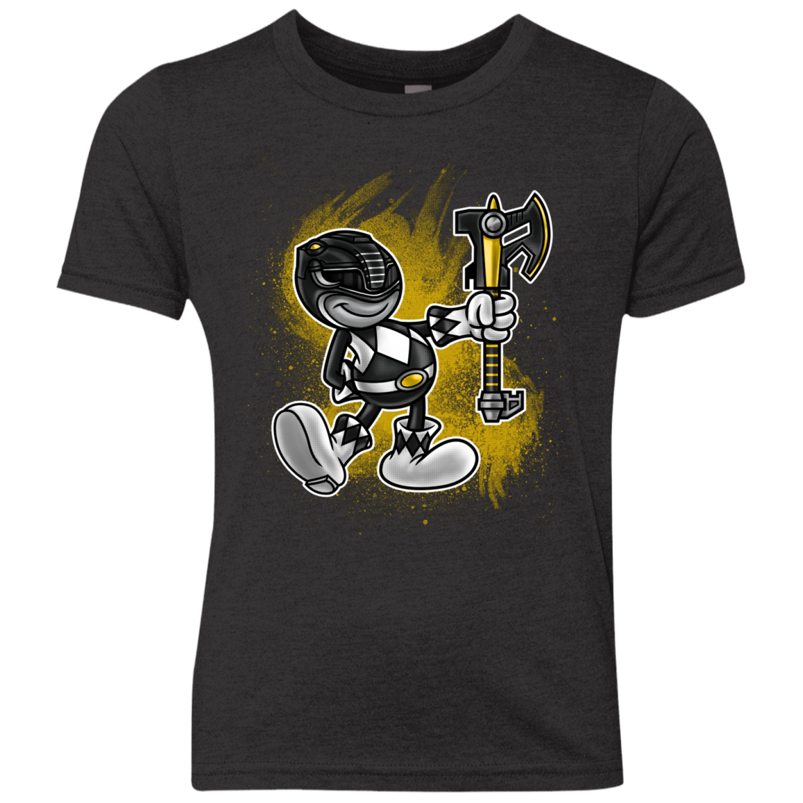 Black Ranger Artwork Youth Triblend T-Shirt