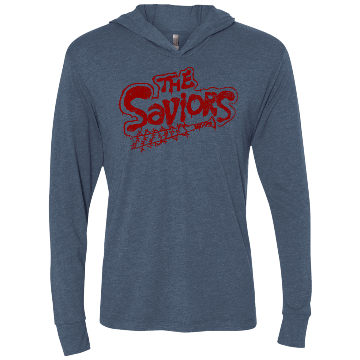 The Saviors Triblend Long Sleeve Hoodie Tee
