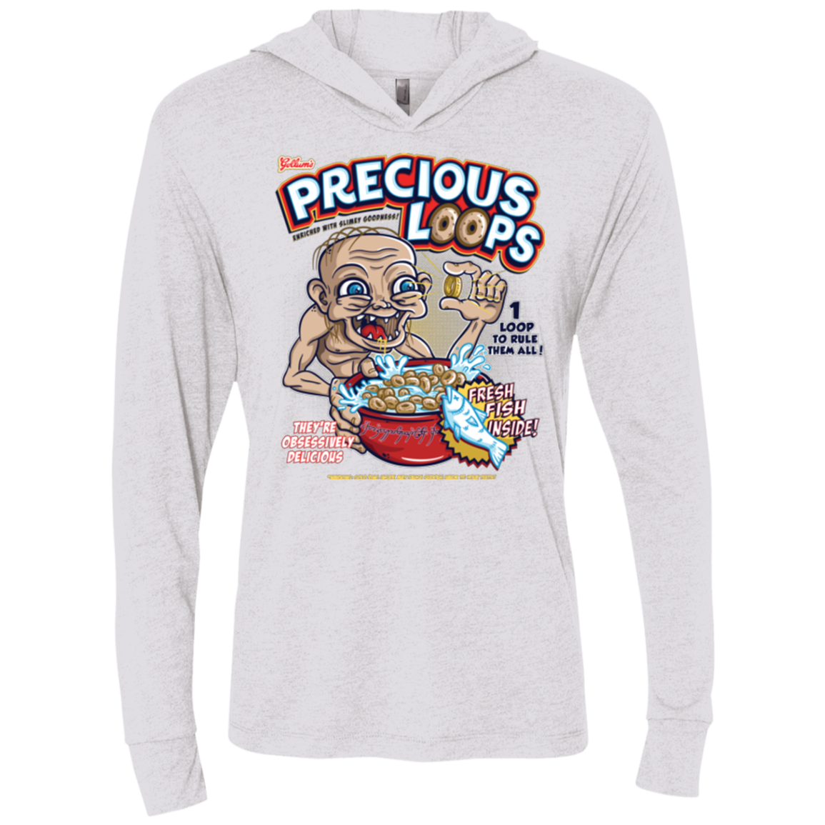 Precious Loops Triblend Long Sleeve Hoodie Tee