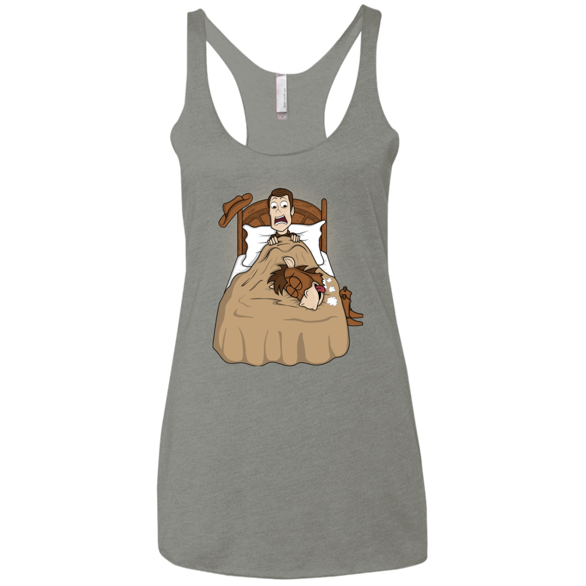 TOY PADRINO Women's Triblend Racerback Tank