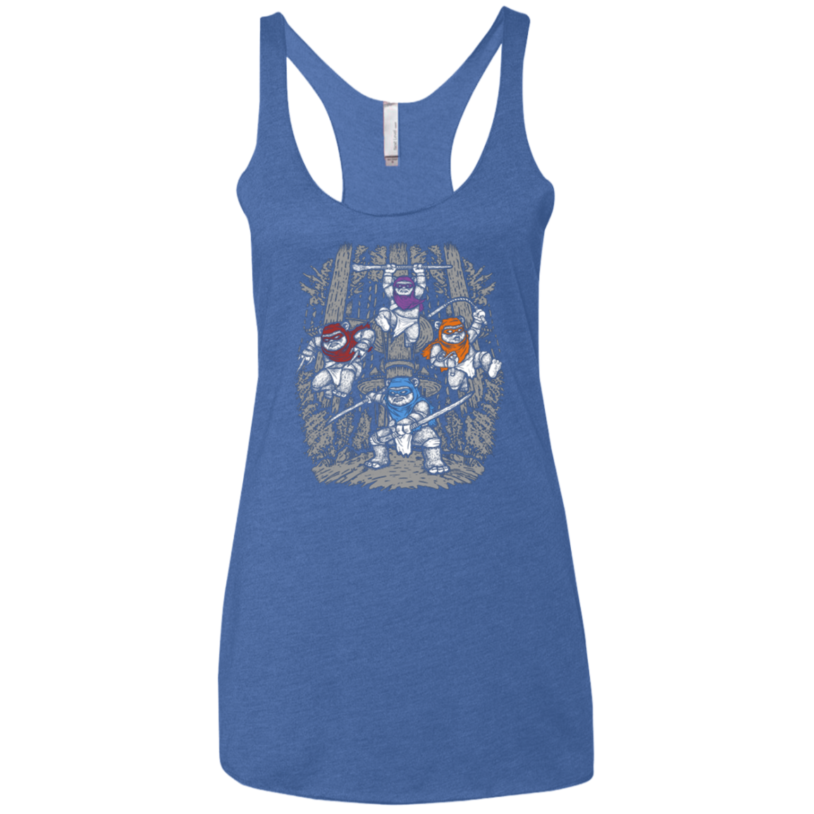 The Ninja Savages Women's Triblend Racerback Tank