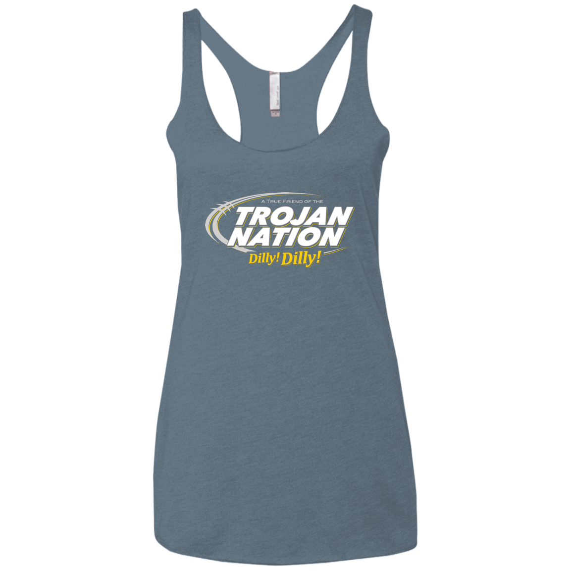 USC Dilly Dilly Women's Triblend Racerback Tank