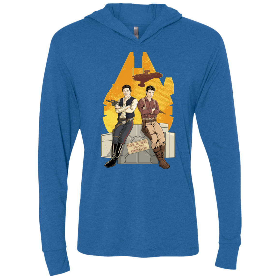 Partners In Crime Triblend Long Sleeve Hoodie Tee