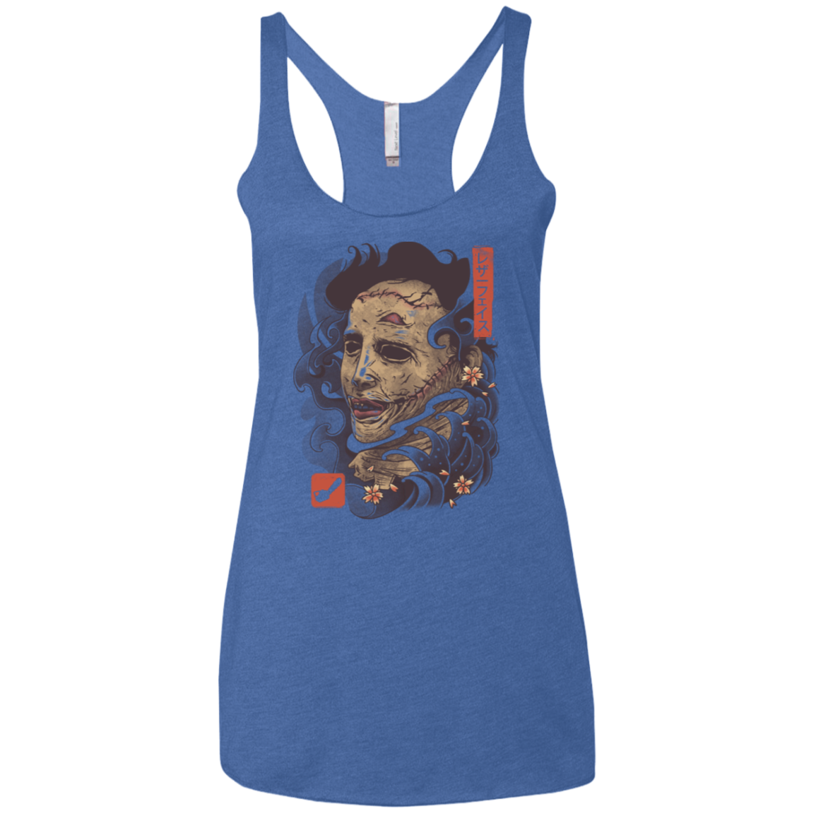 Oni Leather Mask Women's Triblend Racerback Tank