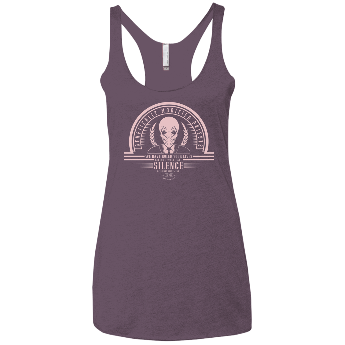 Who Villains Silence Women's Triblend Racerback Tank