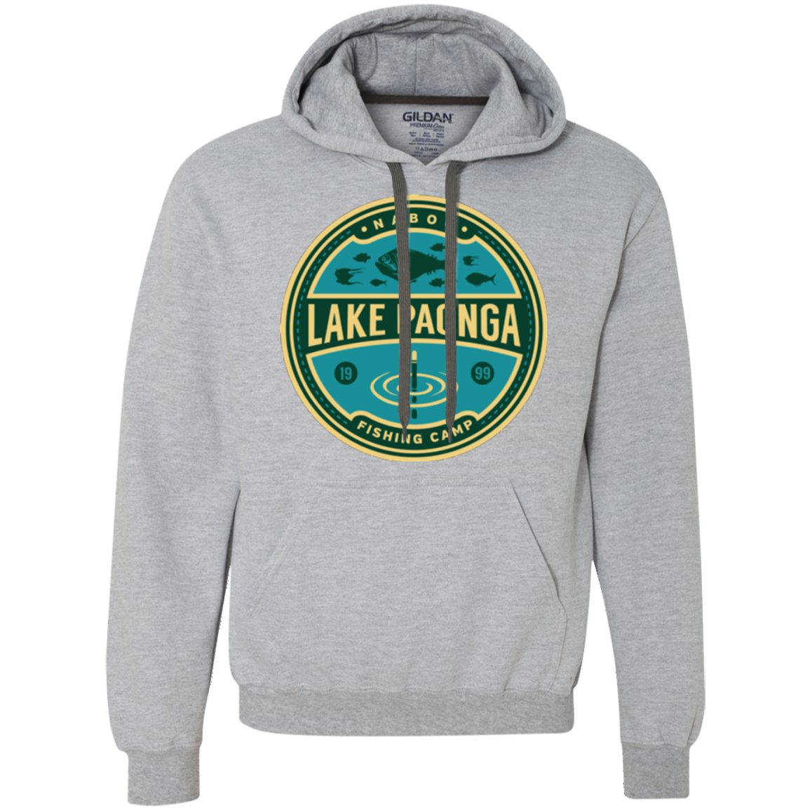 Lake Paonga Fishing Camp Premium Fleece Hoodie