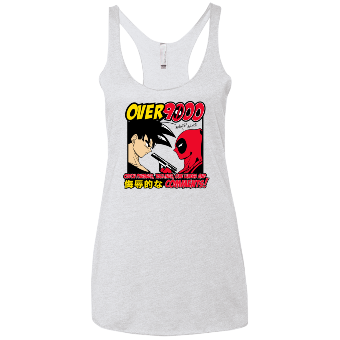 Over 9000 Women's Triblend Racerback Tank