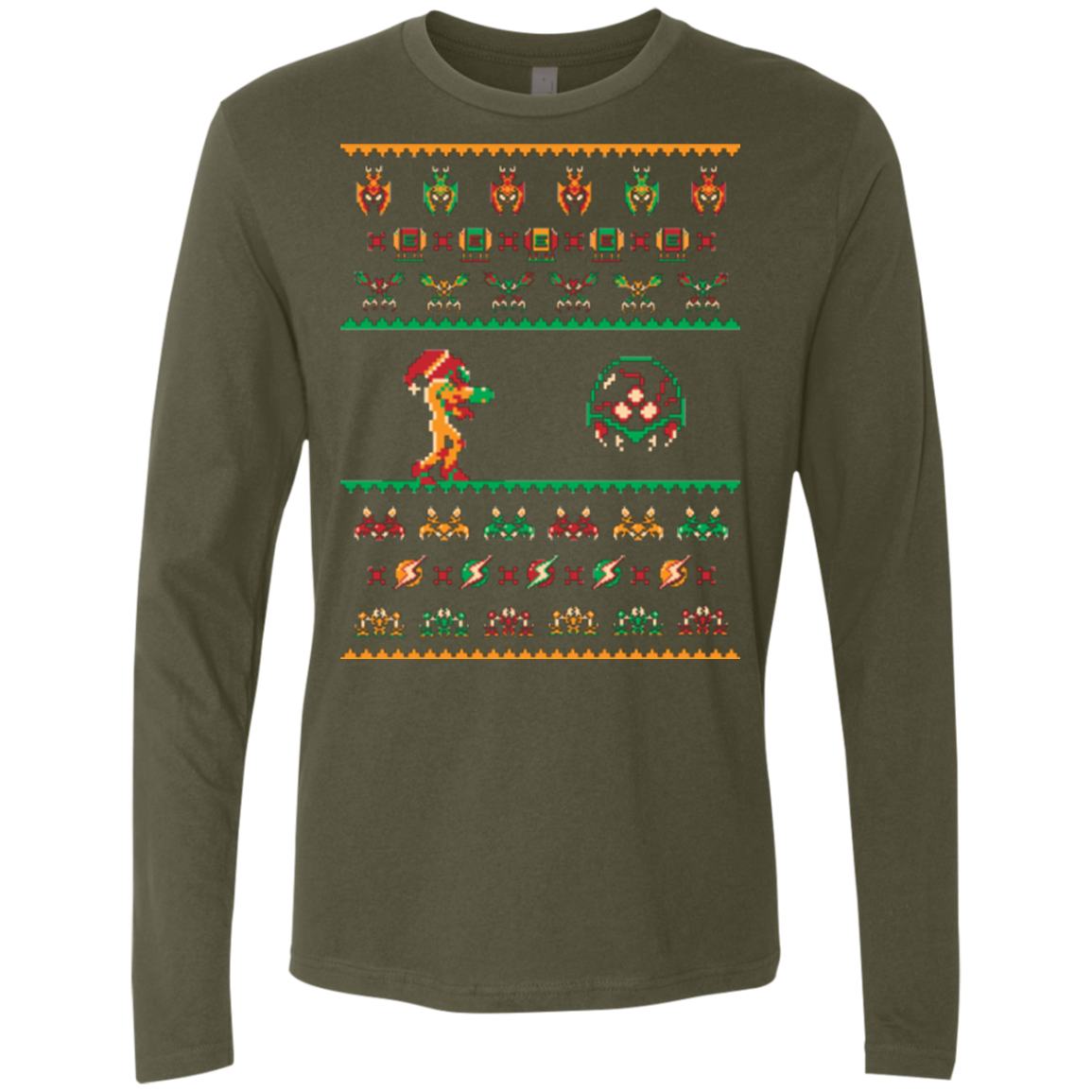 We Wish You A Metroid Christmas Men's Premium Long Sleeve