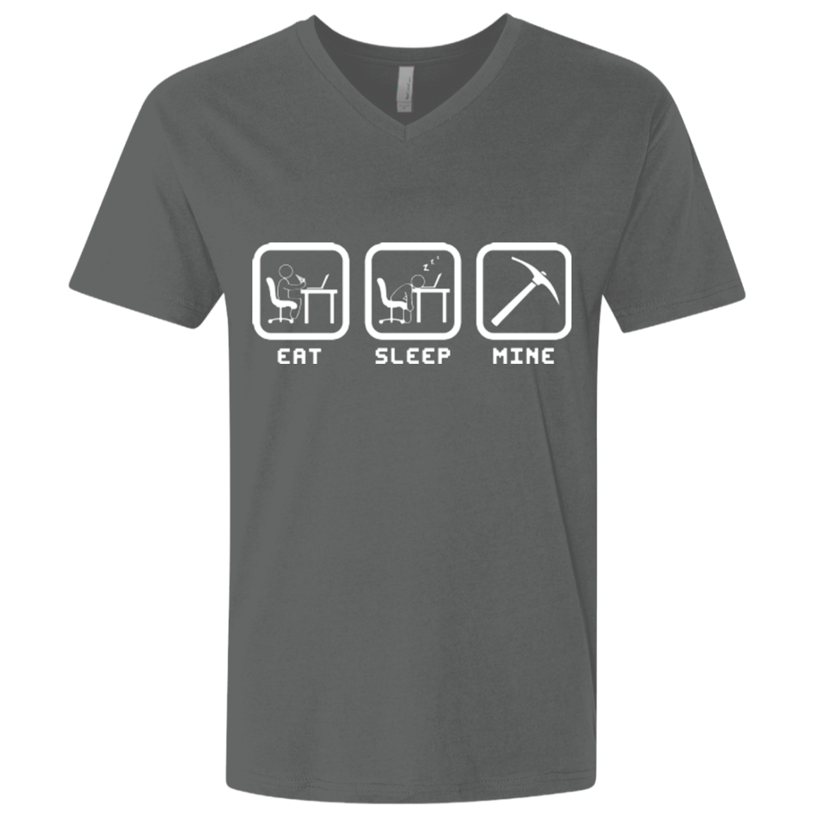 Eat Sleep Mine Men's Premium V-Neck