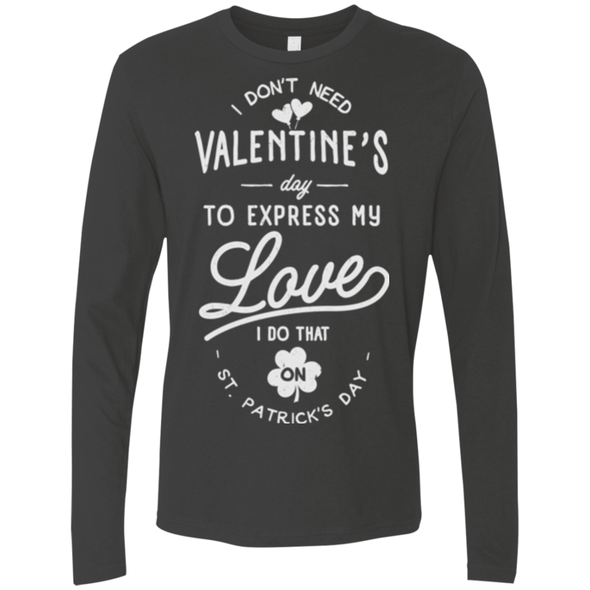 Valentine's Day Men's Premium Long Sleeve