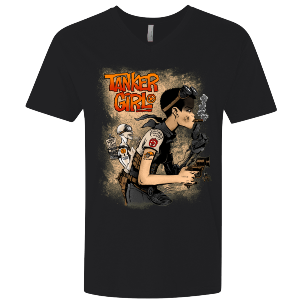 Tanker Girl Men's Premium V-Neck