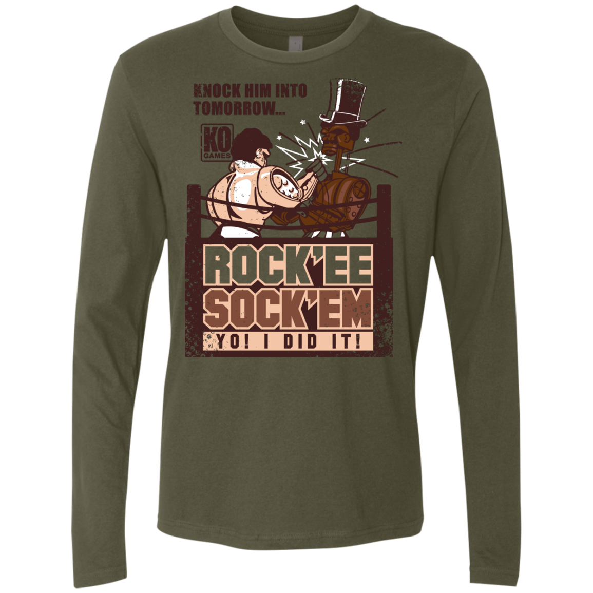Rockee Sockem Men's Premium Long Sleeve