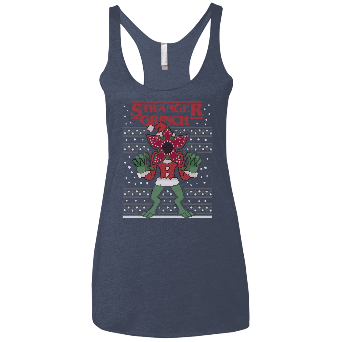 Stranger Grinch Women's Triblend Racerback Tank