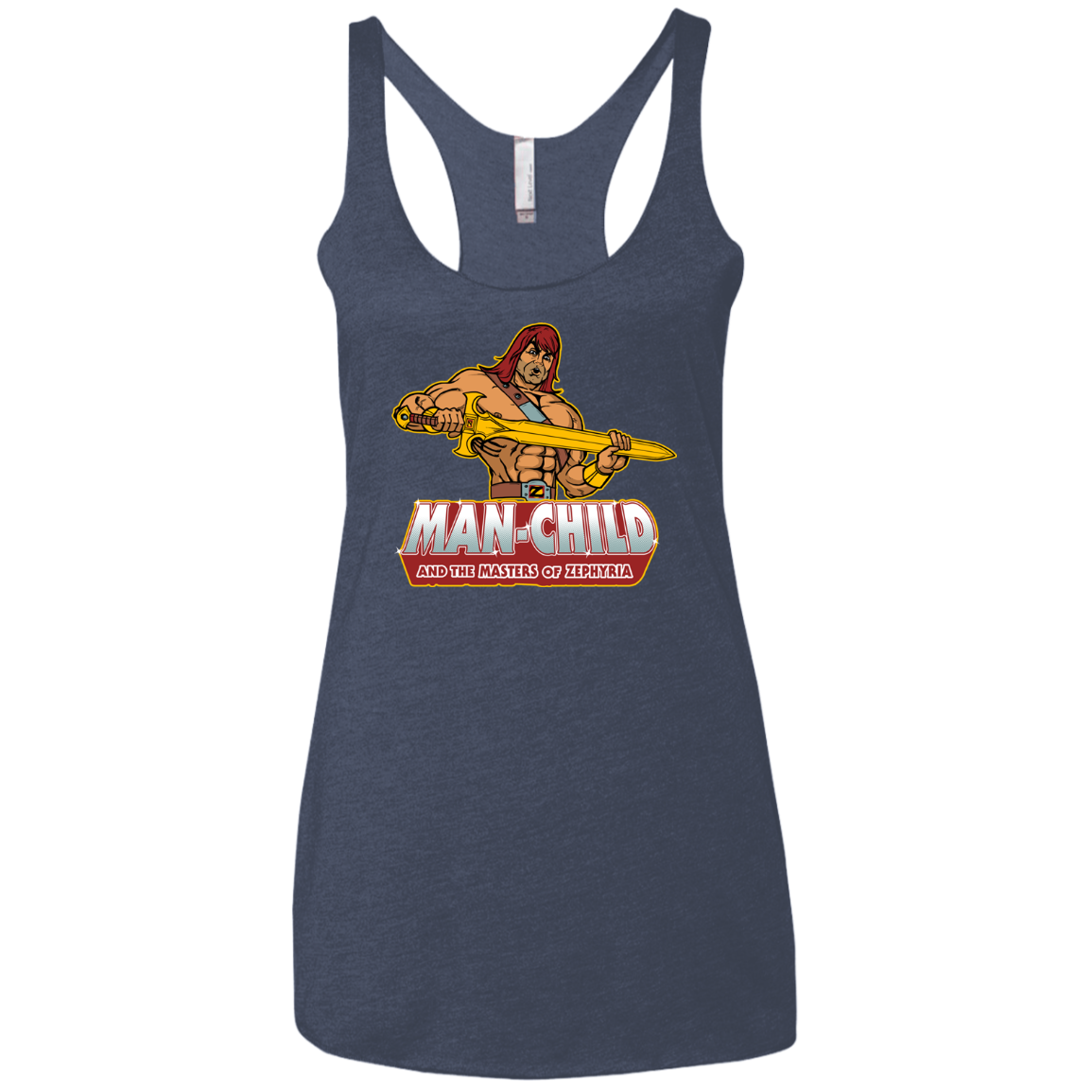 Man Child Women's Triblend Racerback Tank