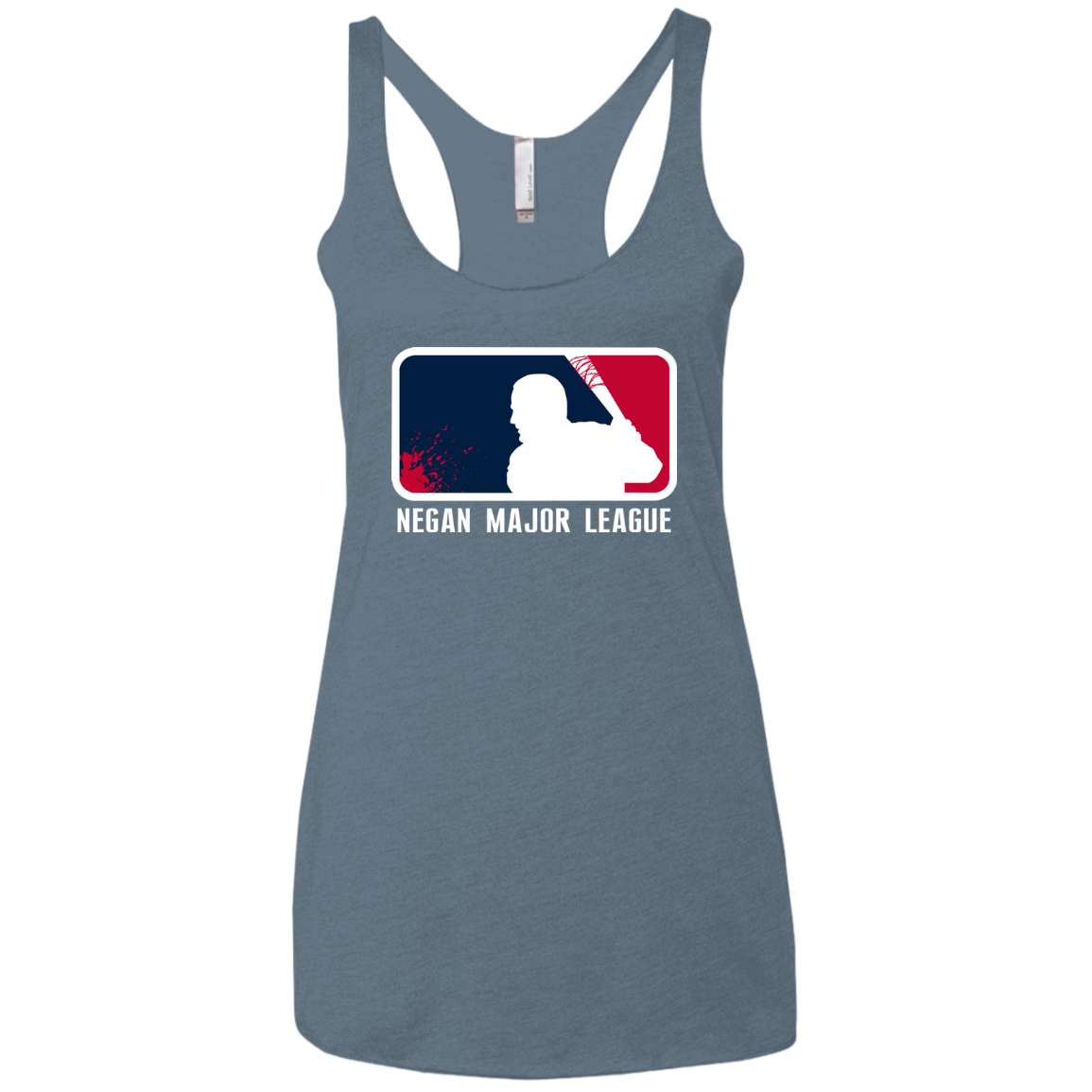 Negan Mayor League Women's Triblend Racerback Tank