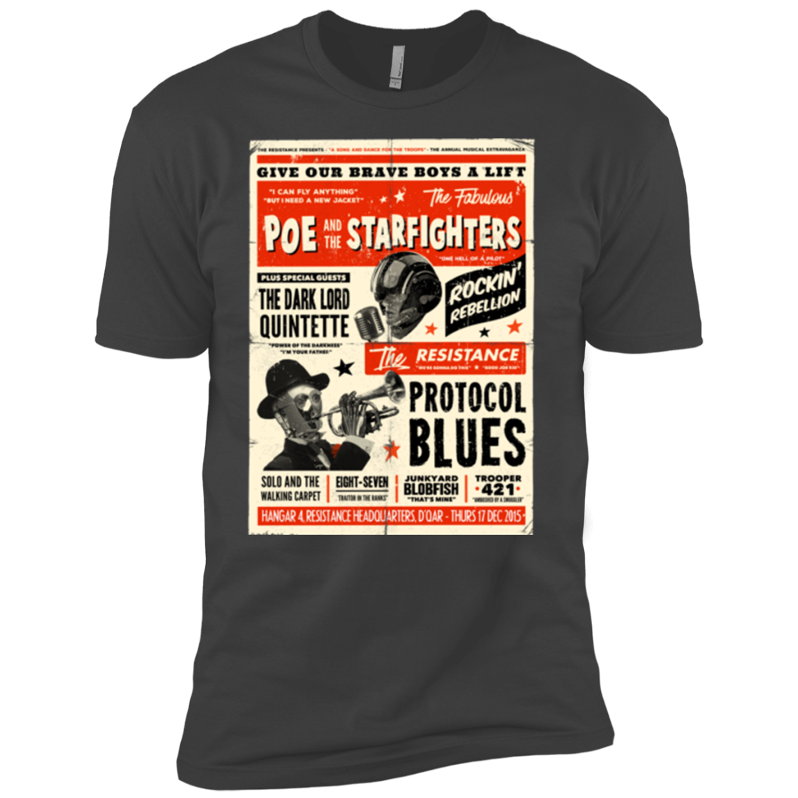 Poe and The Starfighters Boys Premium T-Shirt