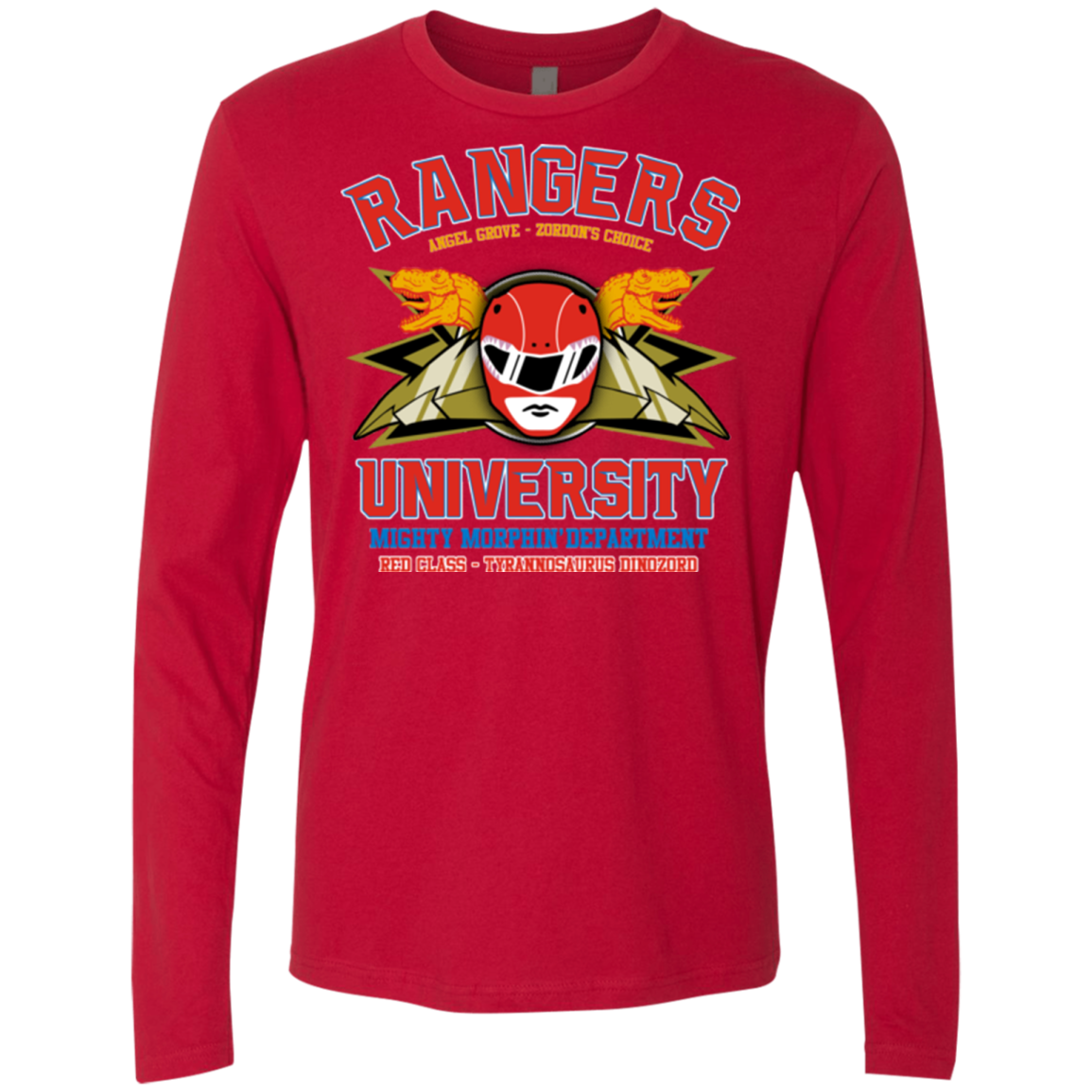 Rangers U - Red Ranger Men's Premium Long Sleeve