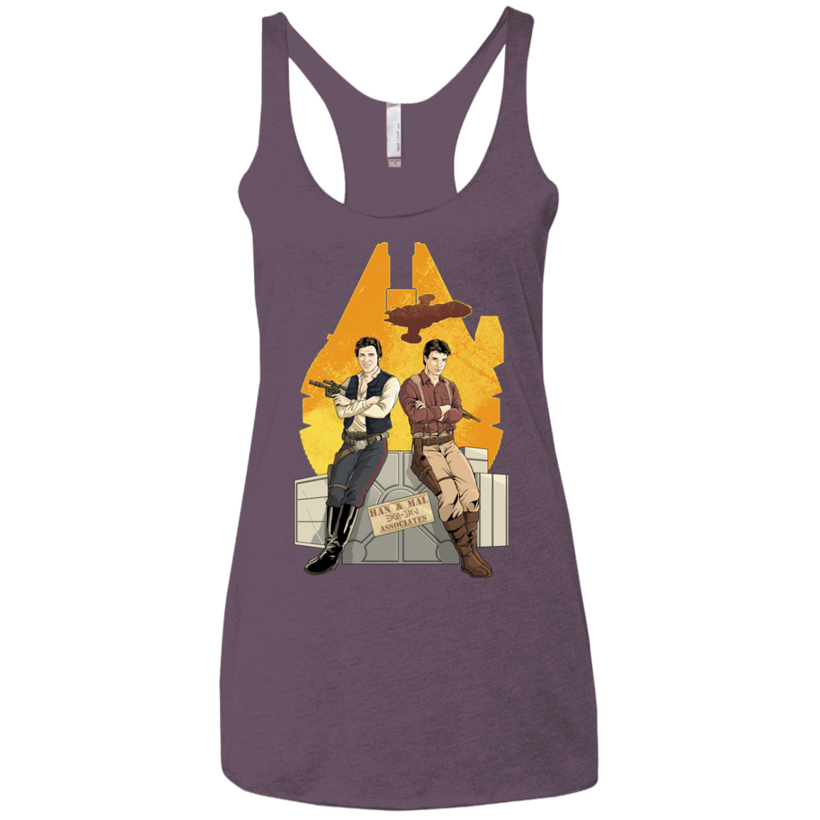 Partners In Crime Women's Triblend Racerback Tank