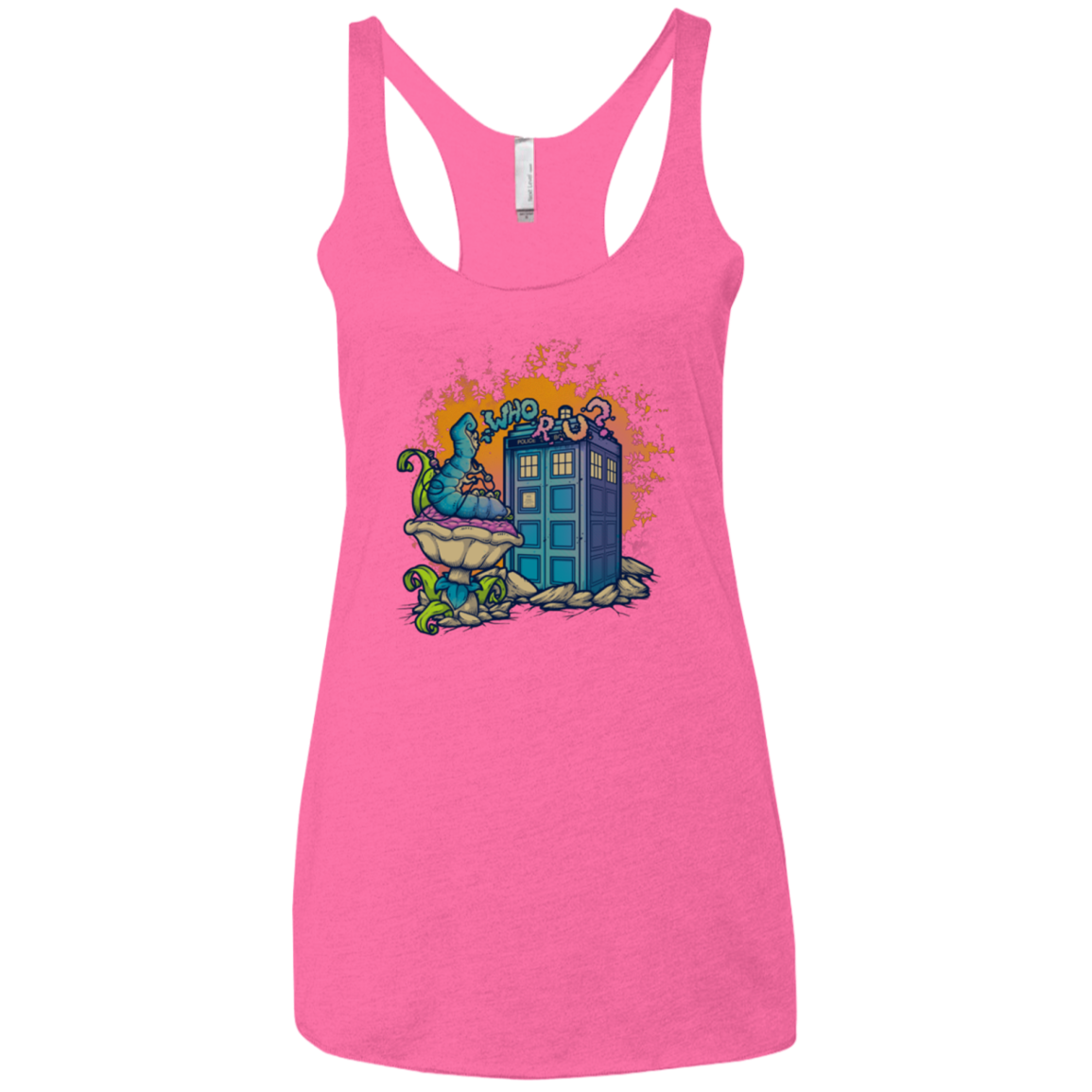WHO R U 2 Women's Triblend Racerback Tank