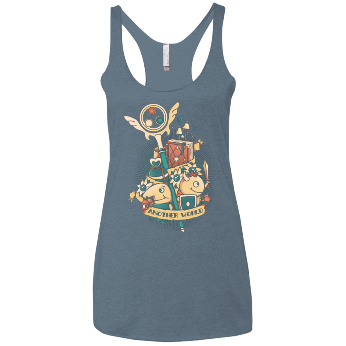 Another world Women's Triblend Racerback Tank