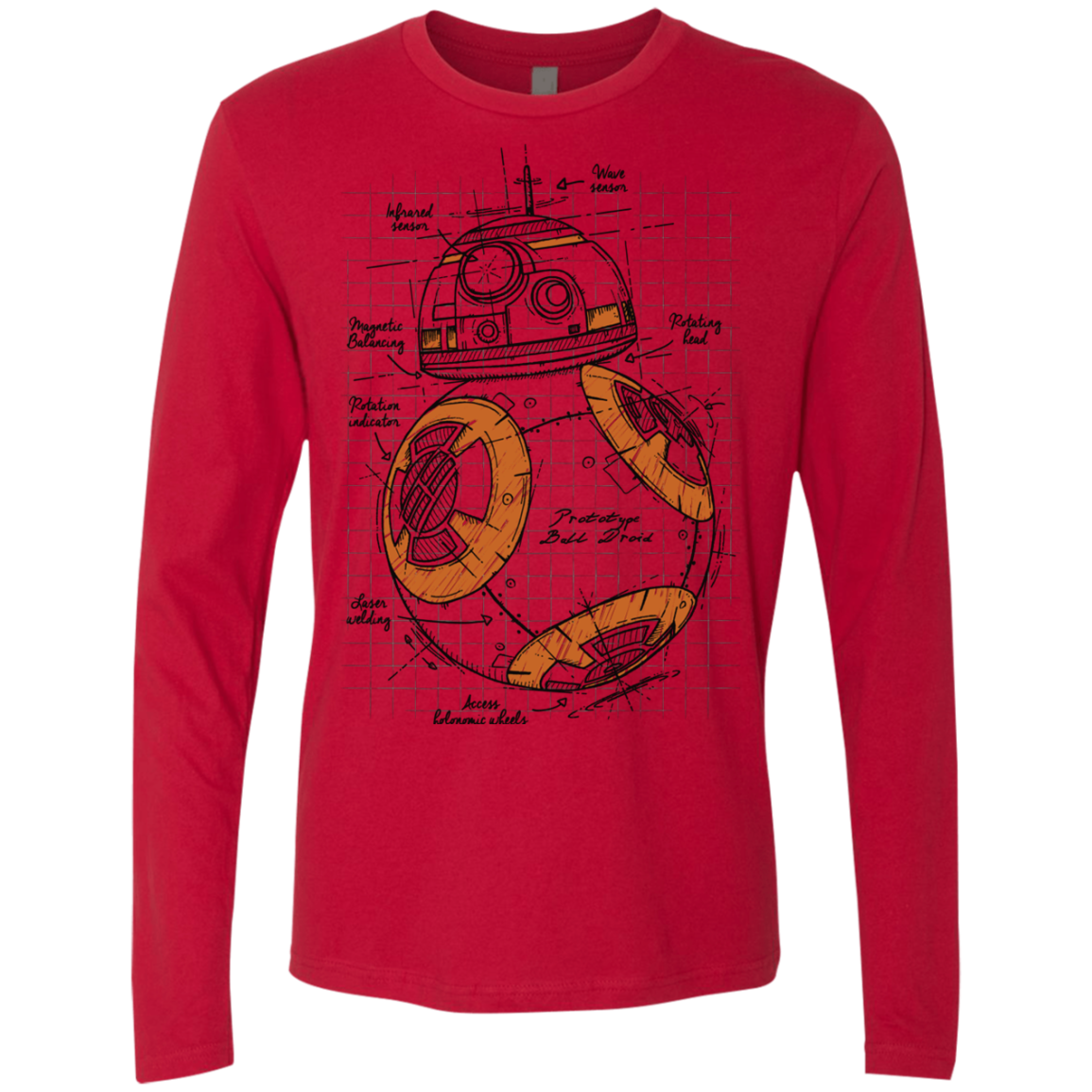 BB-8 Plan Men's Premium Long Sleeve
