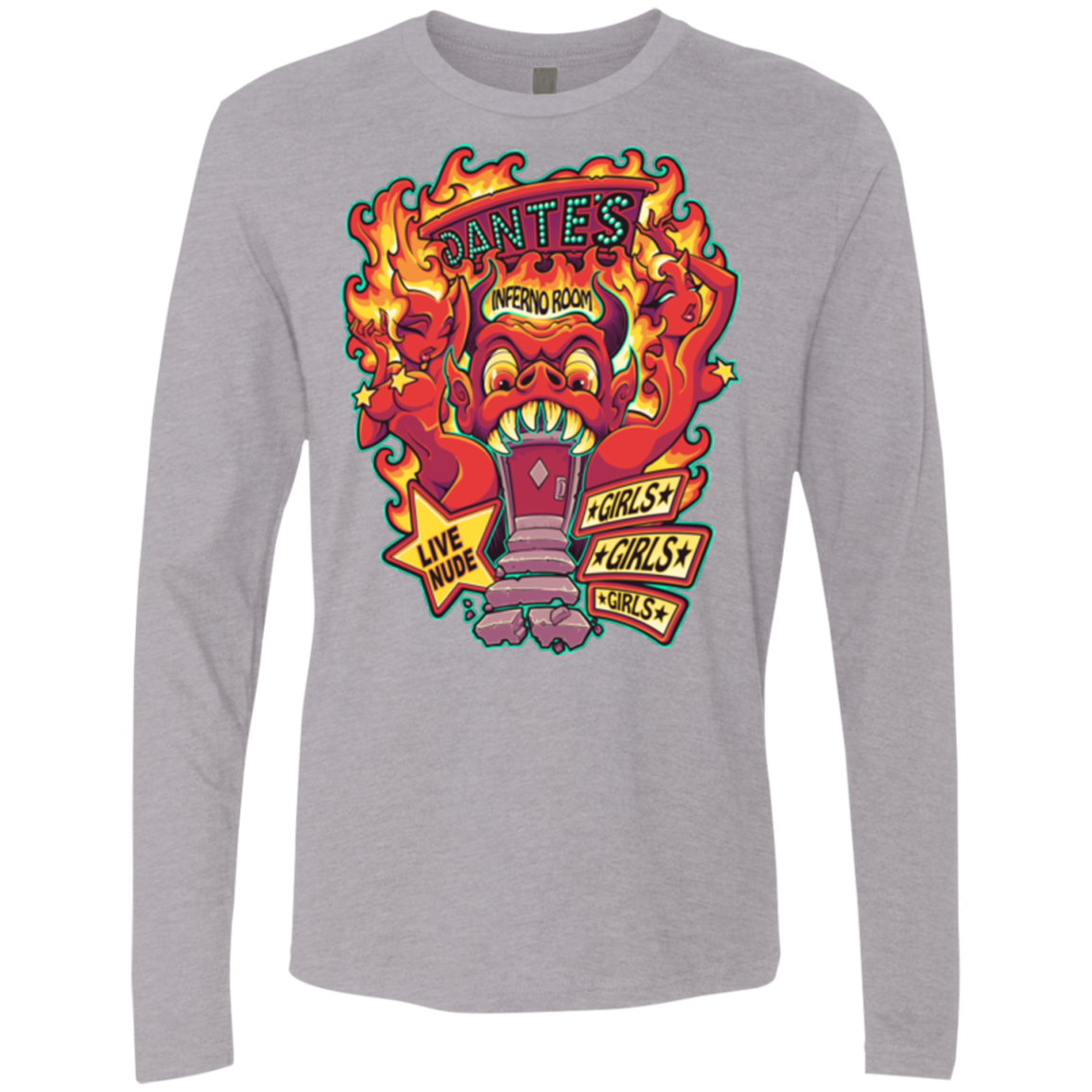 Dantes Inferno Room Men's Premium Long Sleeve