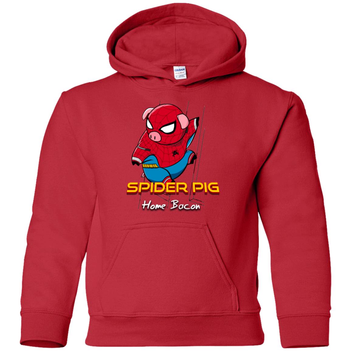 Spider Pig Build Line Youth Hoodie