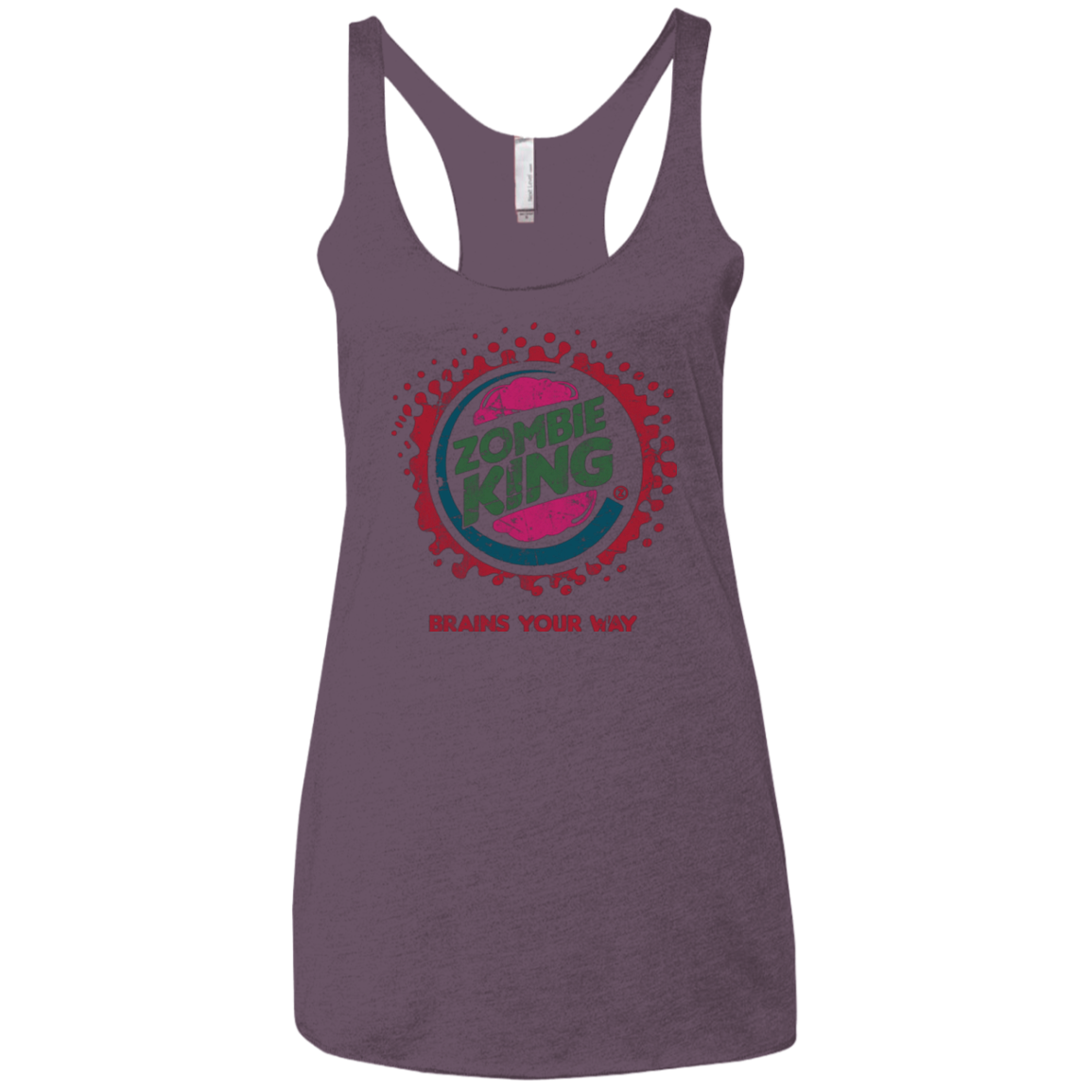 Zombie King Women's Triblend Racerback Tank