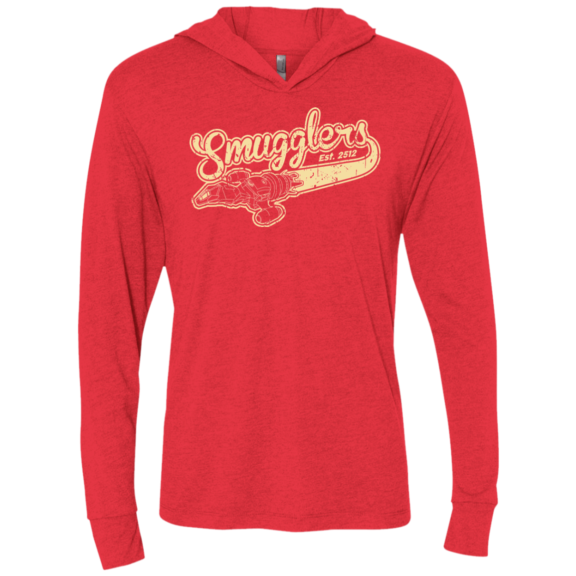 Smugglers Triblend Long Sleeve Hoodie Tee