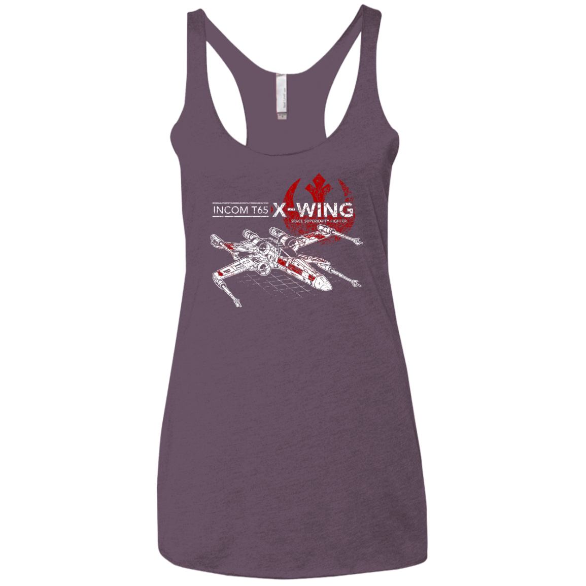 T-65 X-Wing Women's Triblend Racerback Tank