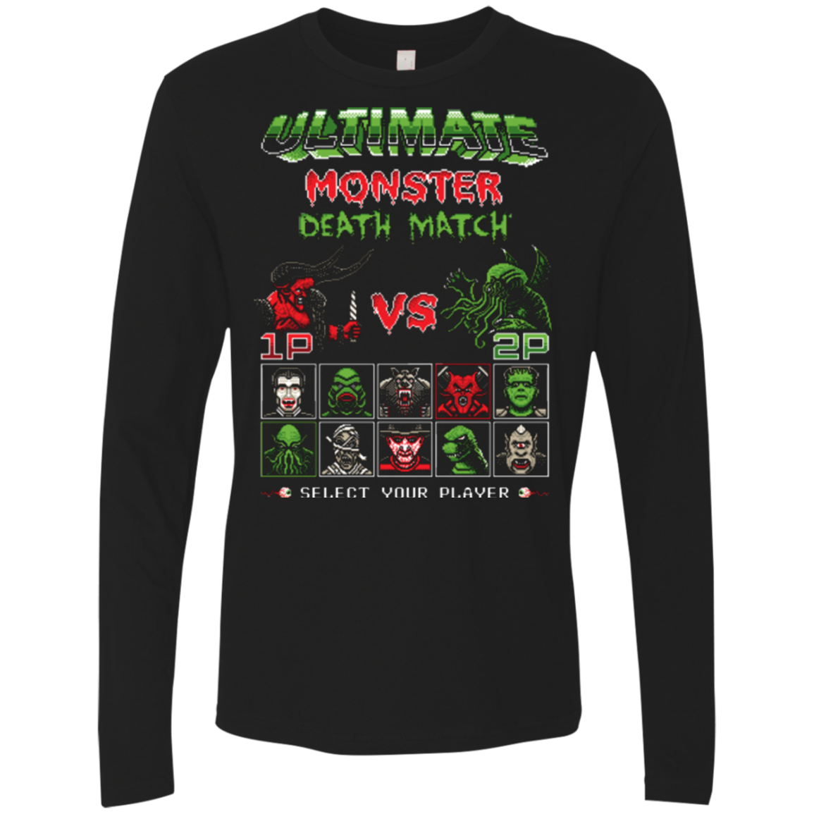 Monster Death Match Men's Premium Long Sleeve