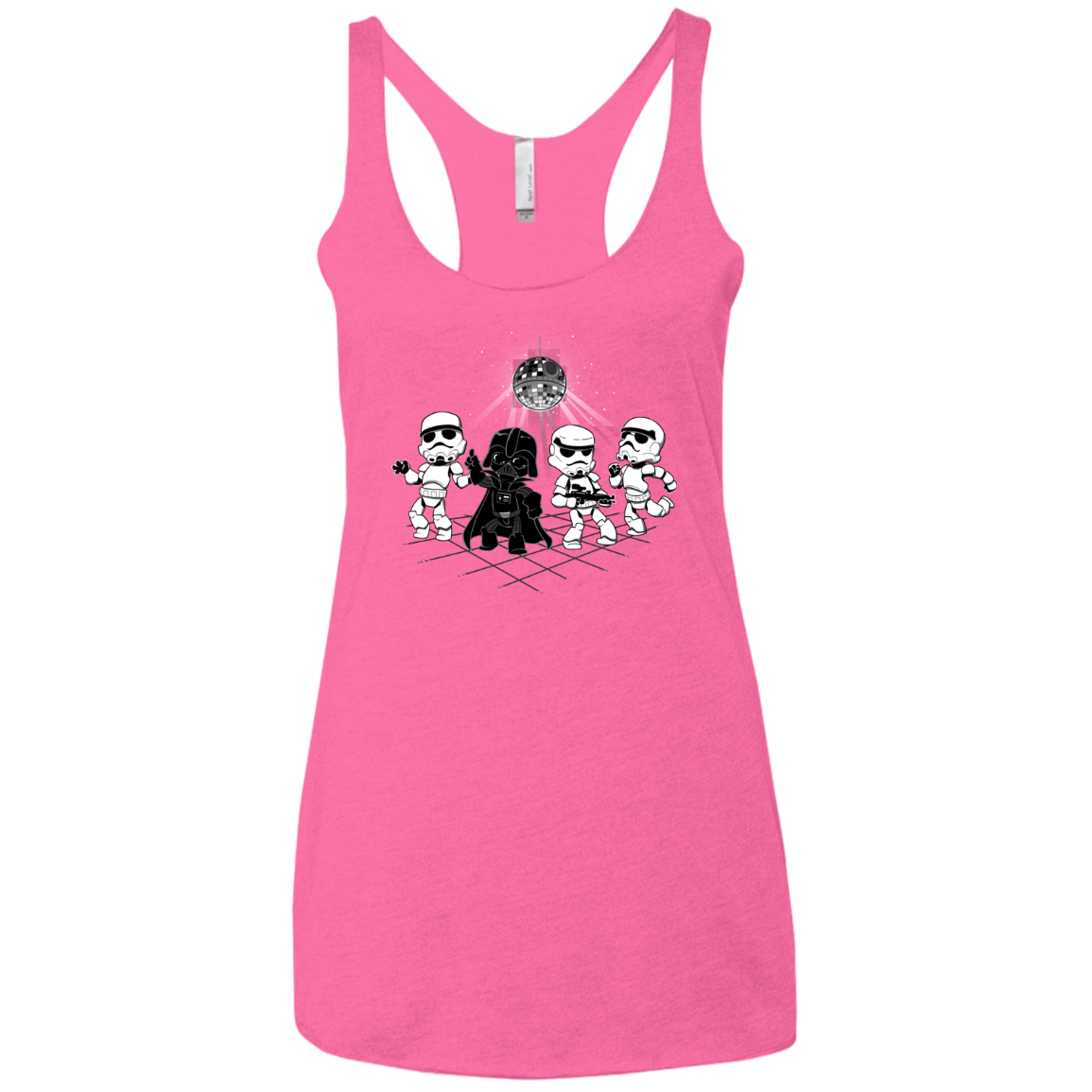 Disco Dark Side Women's Triblend Racerback Tank