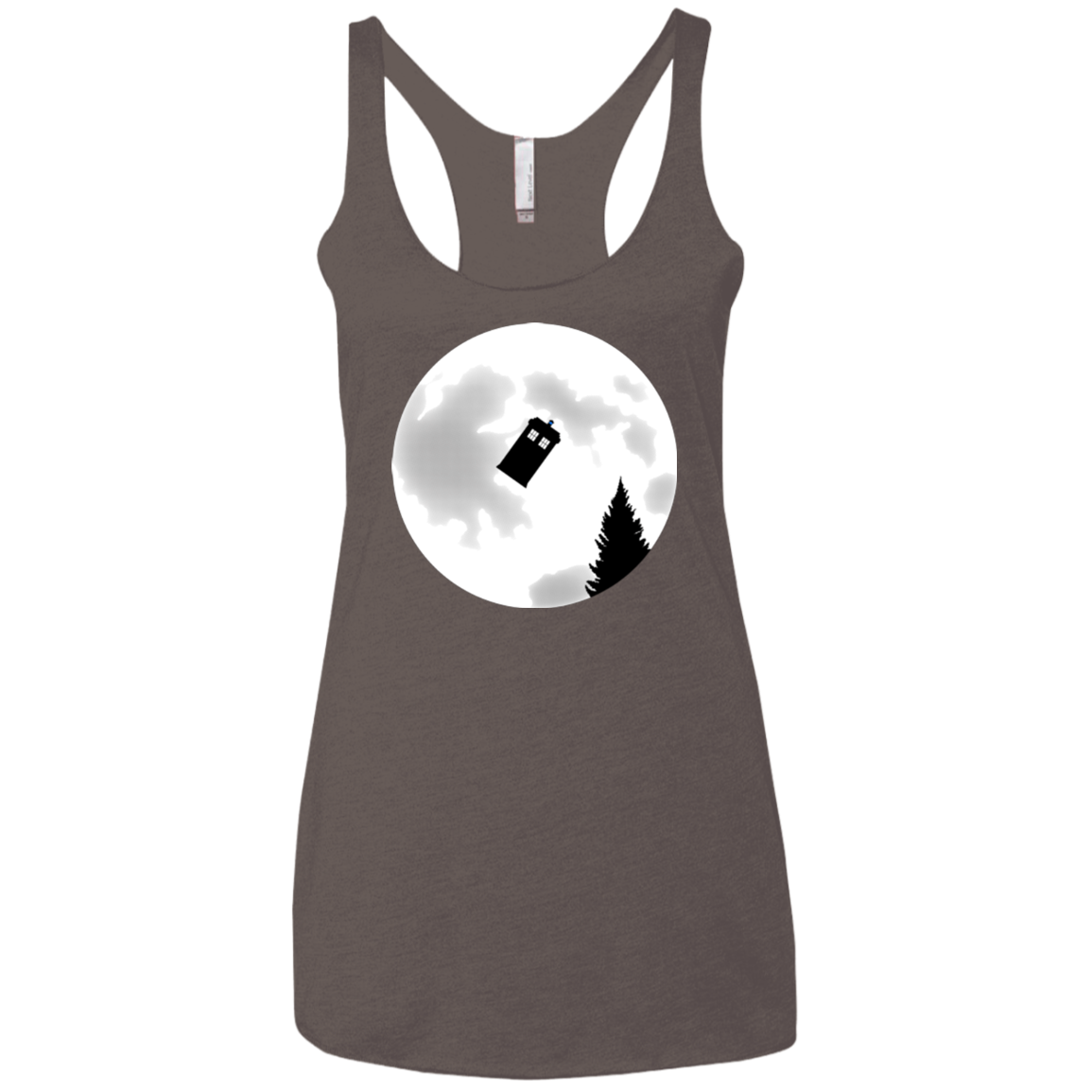 Dr Phone Home Women's Triblend Racerback Tank